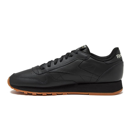 Reebok Men's Classic Leather Sneakers, Core Black/Pure Grey5/Reebok Gum3, 11.5 UK