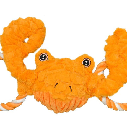 Jolly Pets Jolly Tug-a-Mal Crab Tug/Squeak Toy, Me