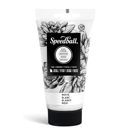 Speedball 75ml 2.5oz Water-Soluble Block Ink White