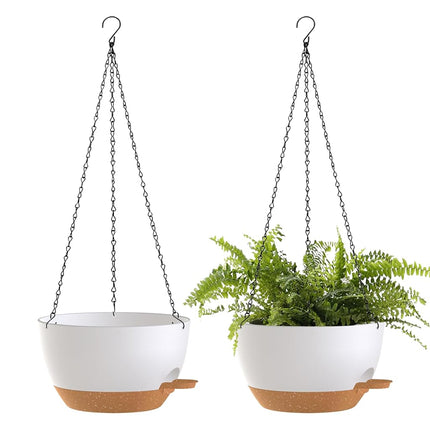 SQKH 10 Inch Hanging Baskets 2 PC with Chains, Sel