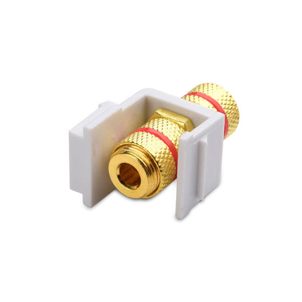 Cable Matters (Paquete de 5) Tomas Keystone con Bornes Banana Hembra en Blanco