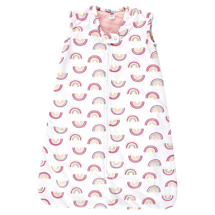 Gigoteuse en fausse fourrure en peluche Hudson Baby Unisexe, couverture portable, Arc-en-ciel moderne, 0-6 mois