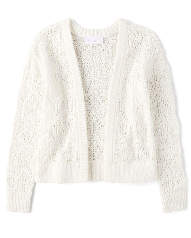 The Children's Place Girls' Long Sleeve Open Front