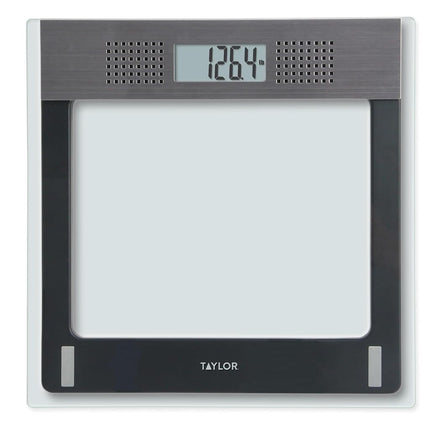 Taylor Electronic Glass Talking Bathroom Scale, 440 Lb. Capacity