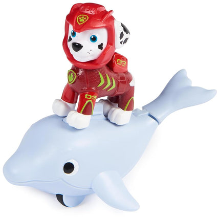 Paw Patrol, Aqua Pups Marshall and Dolphin Action Figures Set, Kids’ Toys for Ages 3 and up