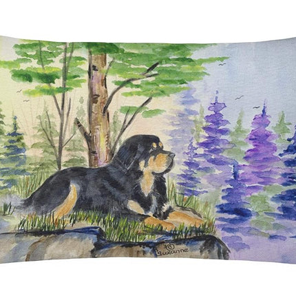 Caroline's Treasures SS8007PW1216 Tibetan Mastiff Decorative Canvas Fabric Pillow, 12H x16W, multicolor