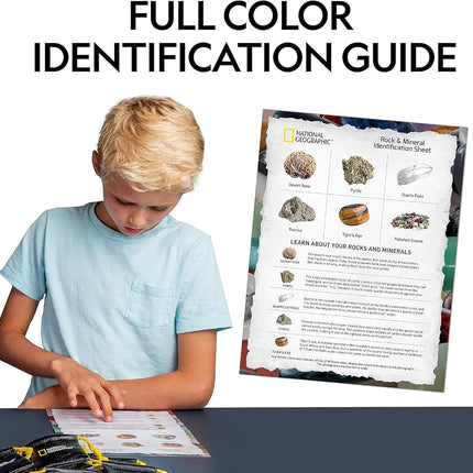 National Geographic Kids Rock Collection – 1.25 Lb Assorted Rocks, Minerals & Gemstones Plus 50 Cool Rocks and Minerals to Share, STEM Earth Science Kit for The Classroom, Easter Basket Stuffers