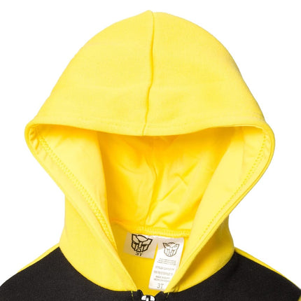Transformers Optimus Prime Bumblebee Megatron Half Zip Hoodie for Toddlers to Big Kids, yellow, 24 Months