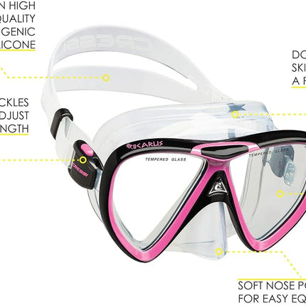 Cressi Ikarus & Orion, Black/Pink