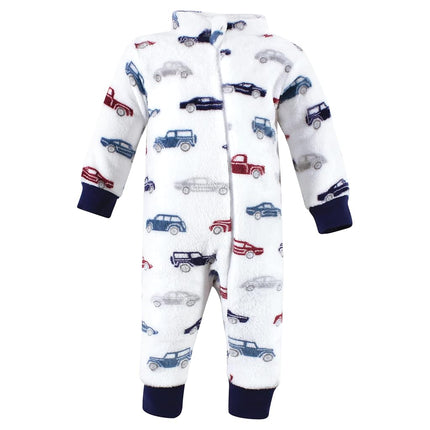 Combinaisons en peluche Hudson Baby pour bébés filles, voitures, 0-3 mois