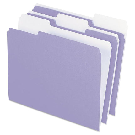 Pendaflex Two-Tone Color File Folders, Letter Size