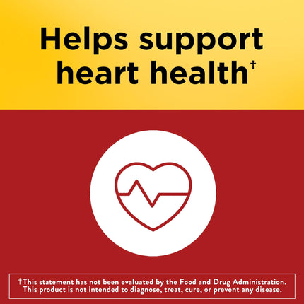 Nature Made CoQ10 100 mg Cápsulas Blandas, Suplemento Dietético para Apoyar la Salud del Corazón, 120 Cápsulas Blandas, Suministro para 120 Días