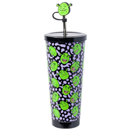 Silver Buffalo Shrek It Out Toss Face 24oz Stainle