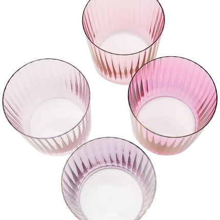 LSA International Gems Tumbler 310ml Assorted Garnet | Set of 4 | Mouthblown & Handmade Glass | Hand Painted | GM02, Yarn
