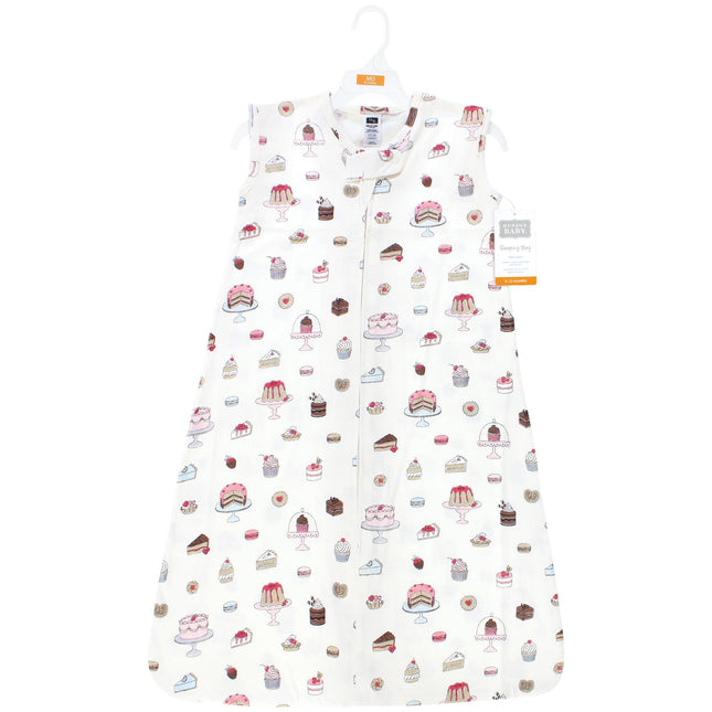 Saco de dormir, manta o sábana sin mangas de algodón unisex Hudson Baby, Sweet Bakery, 18-24 meses