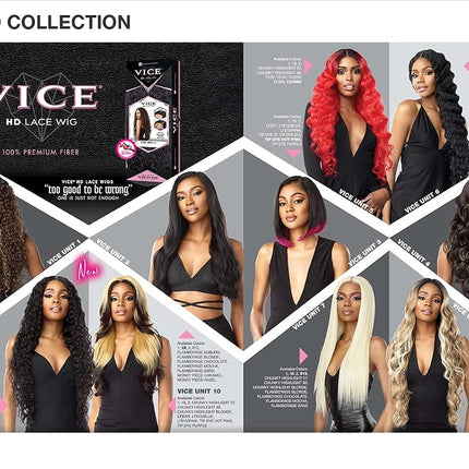 Sensationnel Vice Synthetic HD Lace Front Wig - VICE UNIT 10 (LT613/PINK)