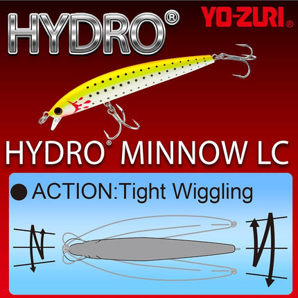 Yo Zuri Hydro Minnow LC Floating Lure 6 3/4" 1 3/4oz Pearl Chartreuse R1323-PCL