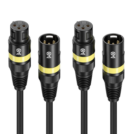 Cable Matters 2-Pack 22AWG 3-Pin XLR DMX Lighting 