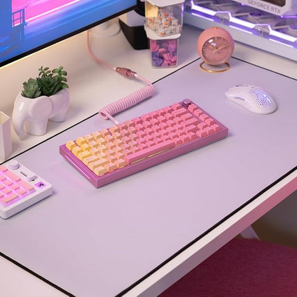 GLORIOUS Premium Coiled Keyboard Cable (Pixel Pink)