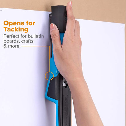 Bostitch Office Epic Metal 3 in 1 Stapler, 25 Sheet Capacity, Includes 210 Staples in Staple Storage Compartment & Integrated Remover,