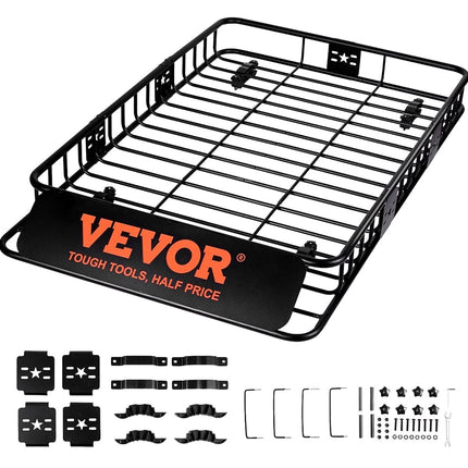 VEVOR Roof Rack Cargo Basket, 64" x 39" x 6" Rooft