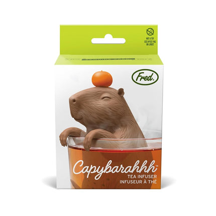 Genuine Fred CAPYBARAHHH Tea Infuser, Cute Capybara Design- for Loose Leaf Tea, Flexible, Easy to Clean Silicone, Fun Gift for Tea Lovers, Clever Kitchen Gadget