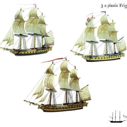 Warlord Games Master & Commander - Black Seas Starter Set - Highly Detailed Age of Sail Era Miniatures for Table-top Wargaming