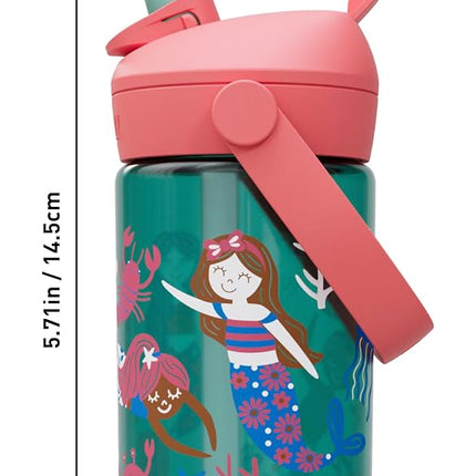 Camelbak Thrive Flip Straw Kids 415 ml – sport bottle – leak-proof – child-friendly size – easy drinking closure – ideal for on the go – Mermaid Friends, size: OS