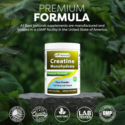Best Naturals Creatine Monohydrate 1 Lb Powder