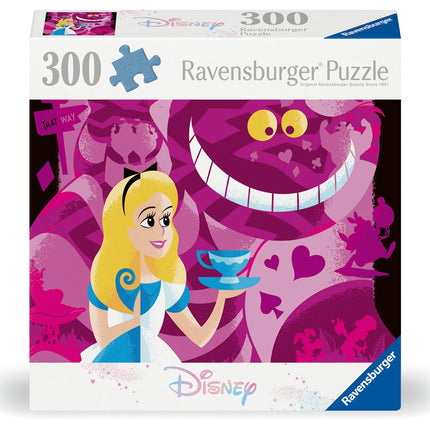 Ravensburger 12001046 - Alice - 300 pieces jigsaw puzzle – Puzzle for adults and kids age 9 years up, disney jigsaw, disney gifts