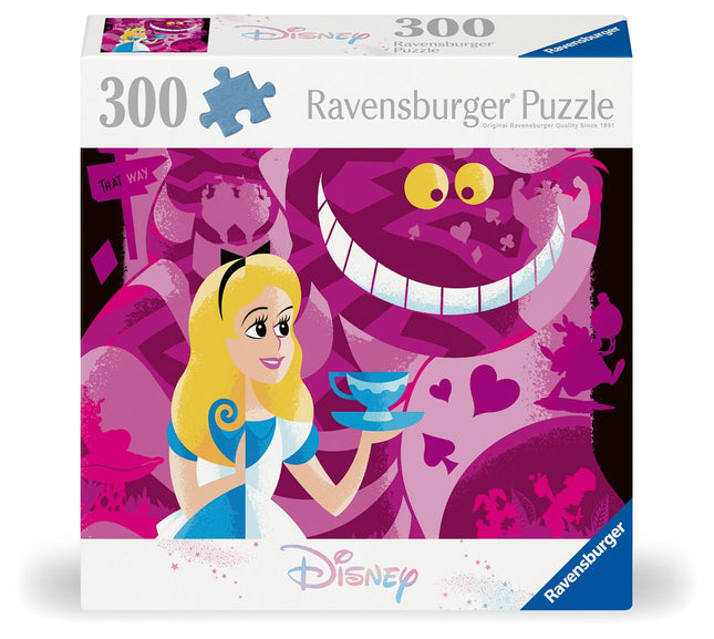 Ravensburger 12001046 - Alice - 300 pieces jigsaw puzzle – Puzzle for adults and kids age 9 years up, disney jigsaw, disney gifts