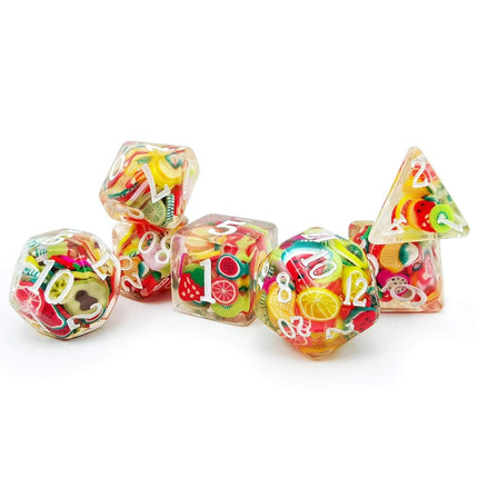 Bescon Fruit Polyhedral Dice Set, Novelty RPG Dice