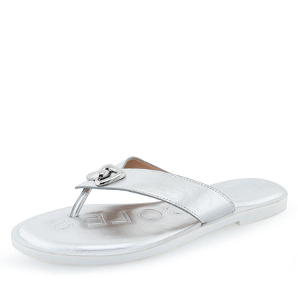 Aerosoles Women's Galen Flip-Flop, Silver Pu, 8 UK