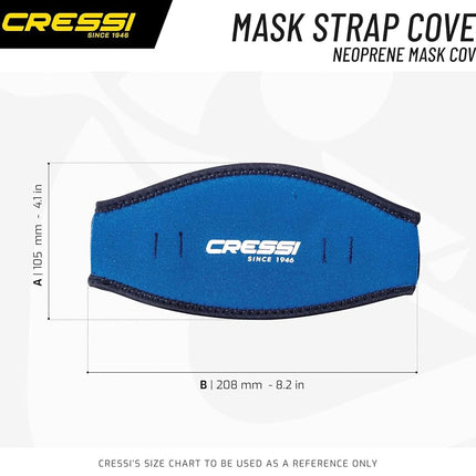 Cubierta de neopreno para correa de máscara - Azul