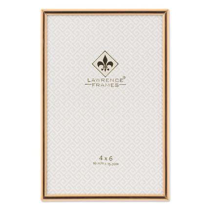 Lawrence Frames 670046 4x6 Simply Gold Metal Picture Frame