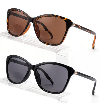 SKYOLUY Premium Bifocal Reading Sunglasses for Wom