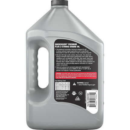 Quicksilver Premium Plus 2-Cycle Oil, Gallon