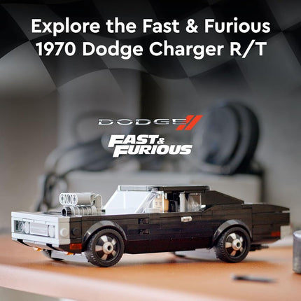 LEGO Speed Champions Fast & Furious 1970 Dodge Charger R/T 76912 Toy Car Building Set; Collectible Model for Boys, Girls Ages 8+ (345 Pieces)