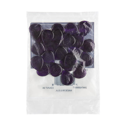 Dunlop 474R3.0 Stubby®, Dark Purple, 3.0mm, 24/Bag