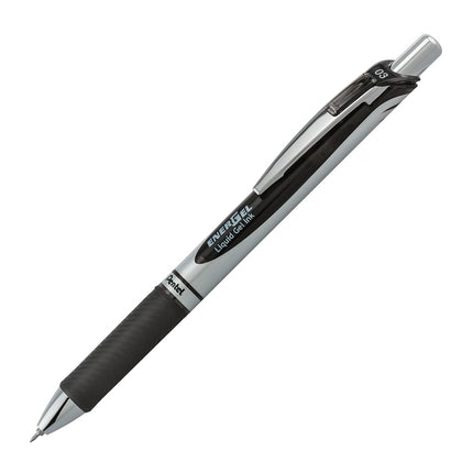 Pentel EnerGel RTX Retractable Liquid Gel Pen, (0.3mm) Needle Tip, Extra Fine Line, Black Ink, 3-Pk (BLN73BP3A)