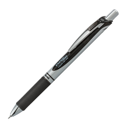 Pentel EnerGel RTX Retractable Liquid Gel Pen, (0.3mm) Needle Tip, Extra Fine Line, Black Ink, 3-Pk (BLN73BP3A)