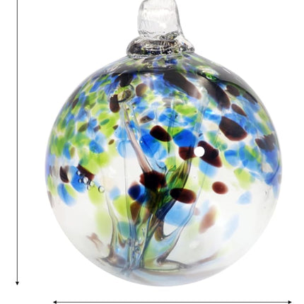 Dale Tiffany AS22231-D6 Tree of Life Glass Gazing Ball, Mystic, 6"