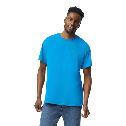 Gildan Heavy Cotton T-Shirt, Style G5000, Multipack, Heather Sapphire (3-Pack), 3XL (Pack of 3)