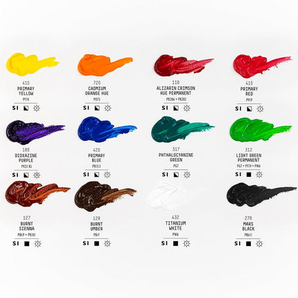 Liquitex Basics Acrylic Paint, Set, 22 ml (Pack of 12)