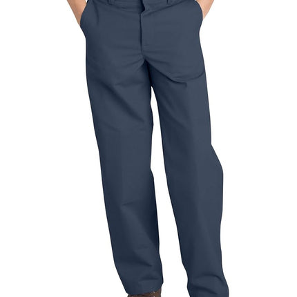 Dickies Big Boys' Flex Waist Flat Front Pant, Dark Navy, 16