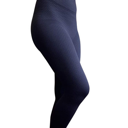 Bioflect� Compression Leggings with Bio Ceramic Micro-Massage Knit- for Support and Comfort - Black S/M, Black, Small/Medium