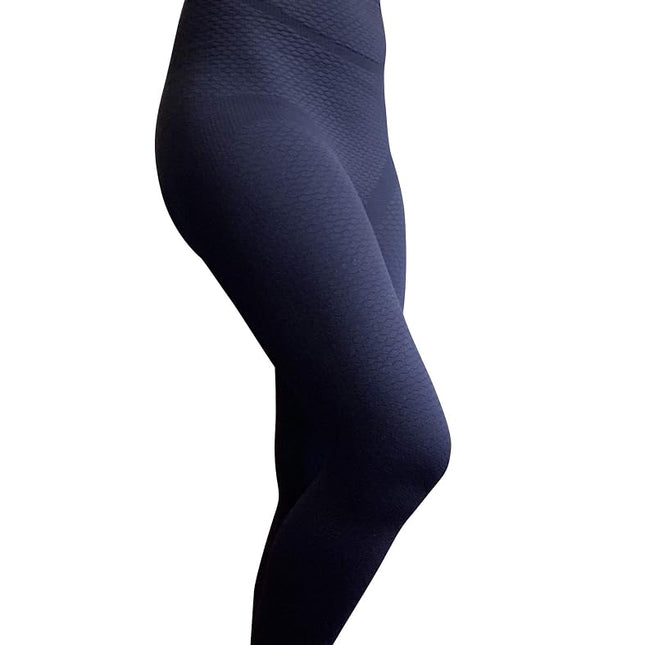 Bioflect� Compression Leggings with Bio Ceramic Micro-Massage Knit- for Support and Comfort - Black S/M, Black, Small/Medium