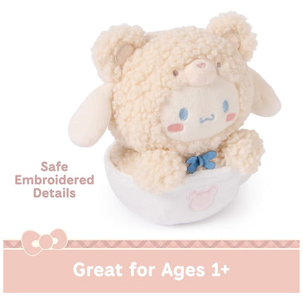 GUND Sanrio Official Hello Kitty and Friends Cinnamoroll Caf� Latte Teddy Bear Plush, Collectible Plush Toy, Stuffed Animal for Ages 1 and Up, 6�