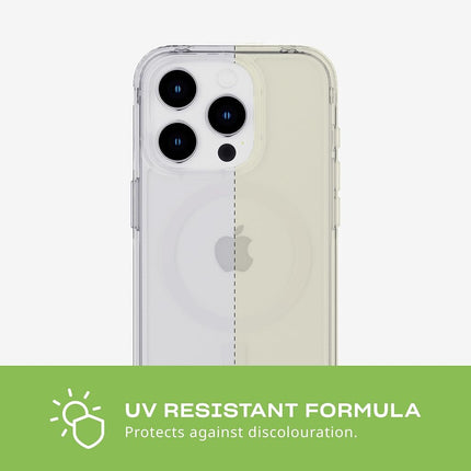 tech21 Evo Clear case Compatible with MagSafe for iPhone 15 Pro - Impact Protection Case - Clear