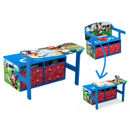 Delta Children Kids Activity Bench, Disney Mickey 